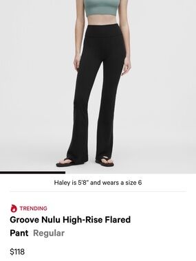 lululemon athletica Groove Nulu High-Rise Flared Pant - Black